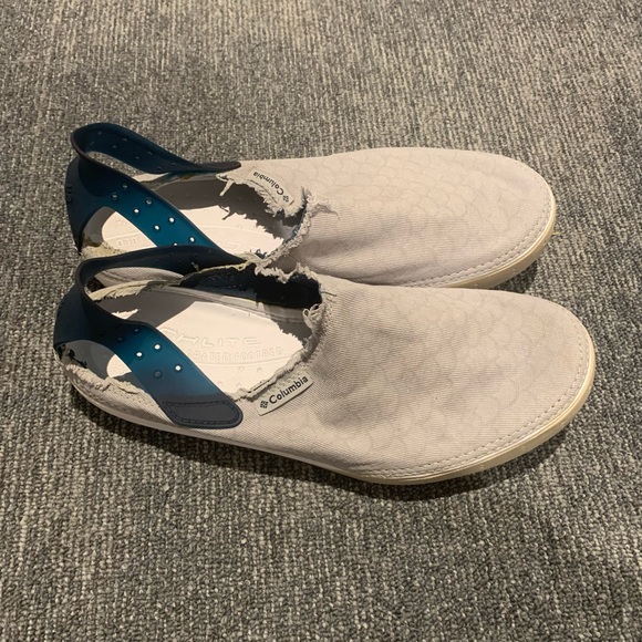 Columbia Men's Vented 1/2 Open Back Casual Shoe Grey/Blue US Size 12 (EUC) - Picture 2 of 4